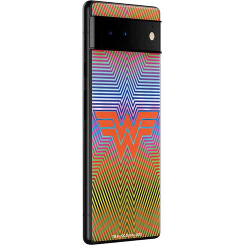 Wonder Woman 1984 (2020) Rainbow Chevron Logo Google Pixel 6 Pro Skin